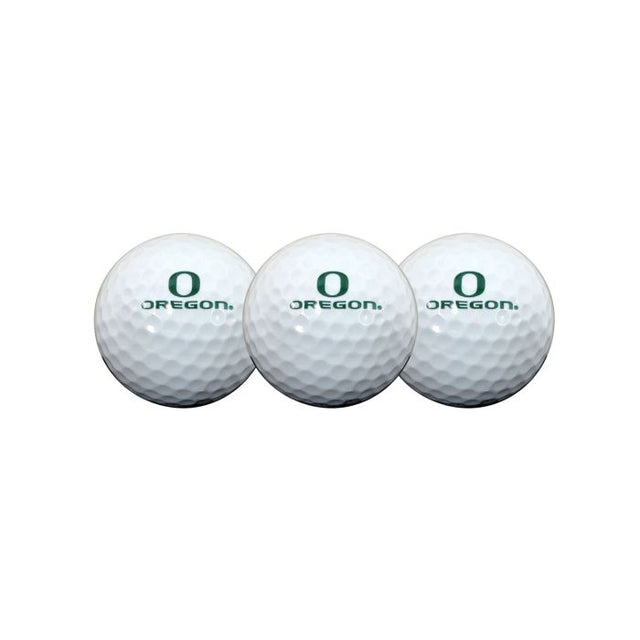 3 pelotas de golf de los Oregon Ducks en estuche tipo concha