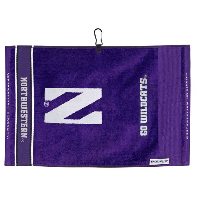 Toallas de jacquard de Northwestern Wildcats