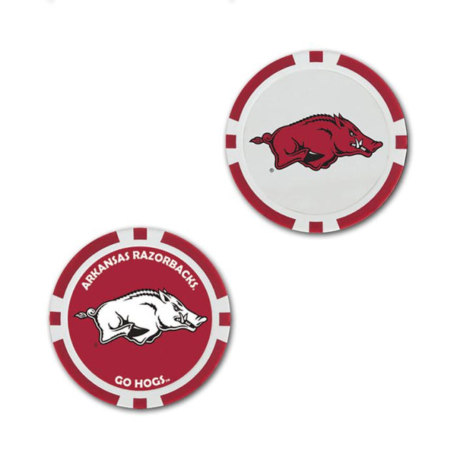 Arkansas Razorbacks Ball Marker - Oversized indiv.