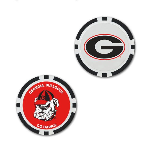 Marcador de pelota de Georgia Bulldogs - Individual de gran tamaño.