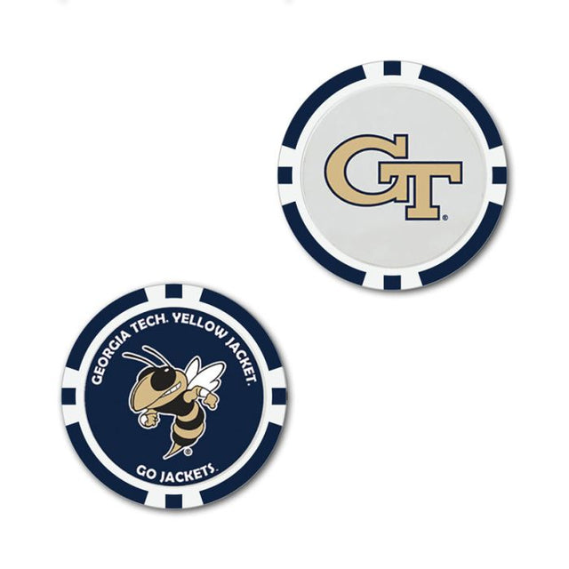 Marcador de pelota Georgia Tech Yellow Jackets - Individual de gran tamaño.