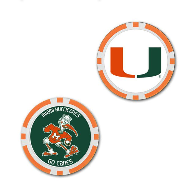 Miami Hurricanes Ball Marker - Oversized indiv.