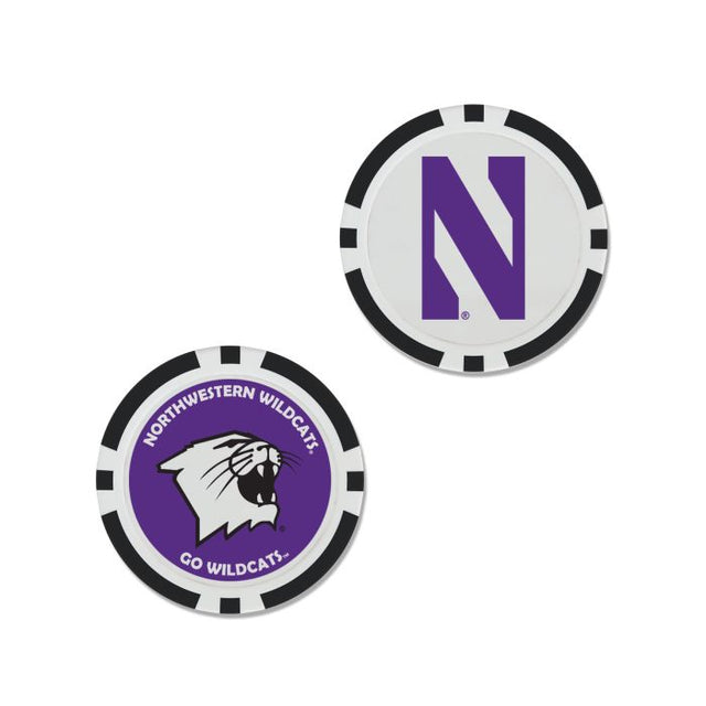 Northwestern Wildcats Ball Marker - Oversized indiv.