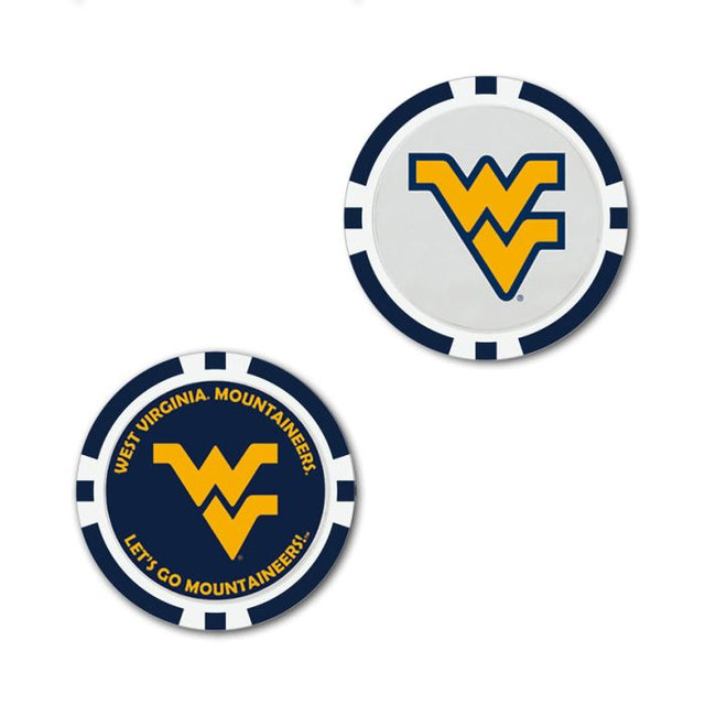 West Virginia Mountaineers Ball Marker - Oversized indiv.