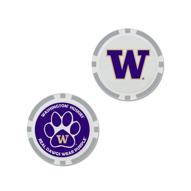 Washington Huskies Ball Marker - Oversized indiv.