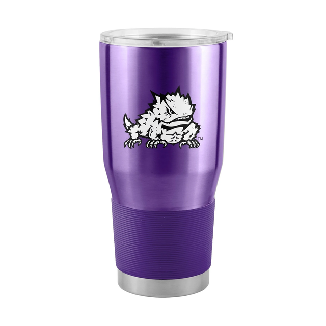 Vaso de viaje TCU Horned Frogs de 30 oz de acero inoxidable