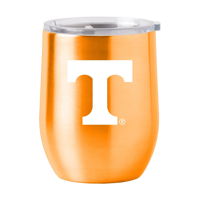 Vaso de viaje curvo de acero inoxidable de 16 oz de Tennessee Volunteers