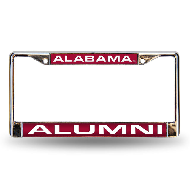 Marco para matrícula de 12 x 6 con cromo láser de Alabama Crimson Tide