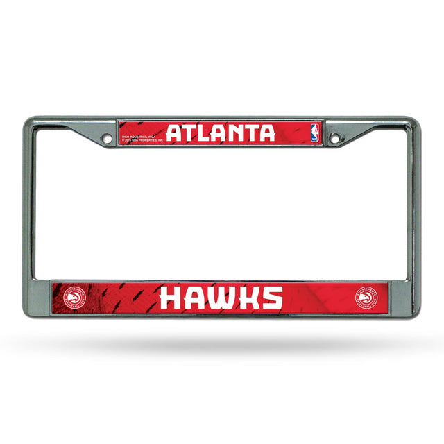 Marcos cromados de los Atlanta Hawks con inserto impreso