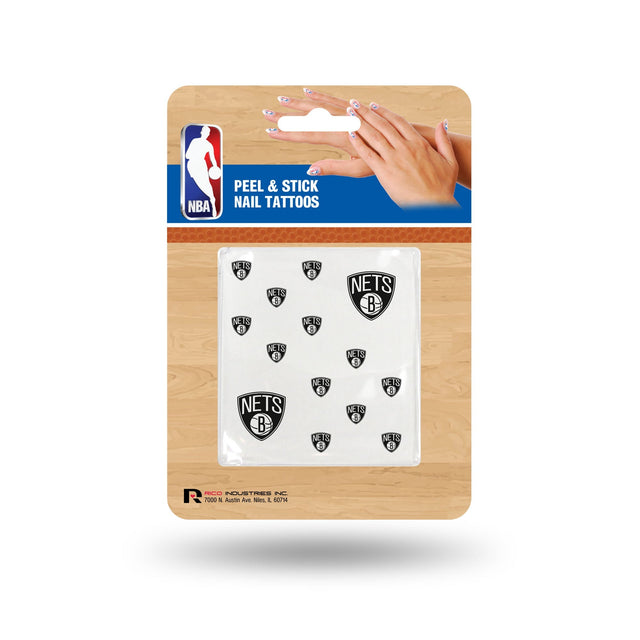 Brooklyn Nets Nail Tattoos