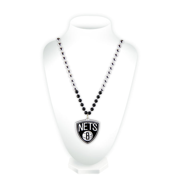 Brooklyn Nets Sport Beads With Medallion