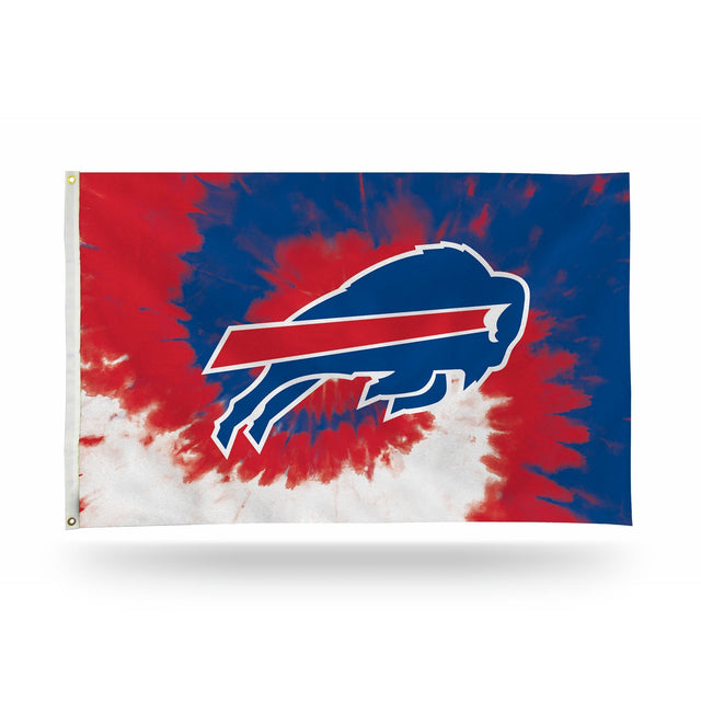 Bandera de los Buffalo Bills con diseño teñido anudado (3 x 5)