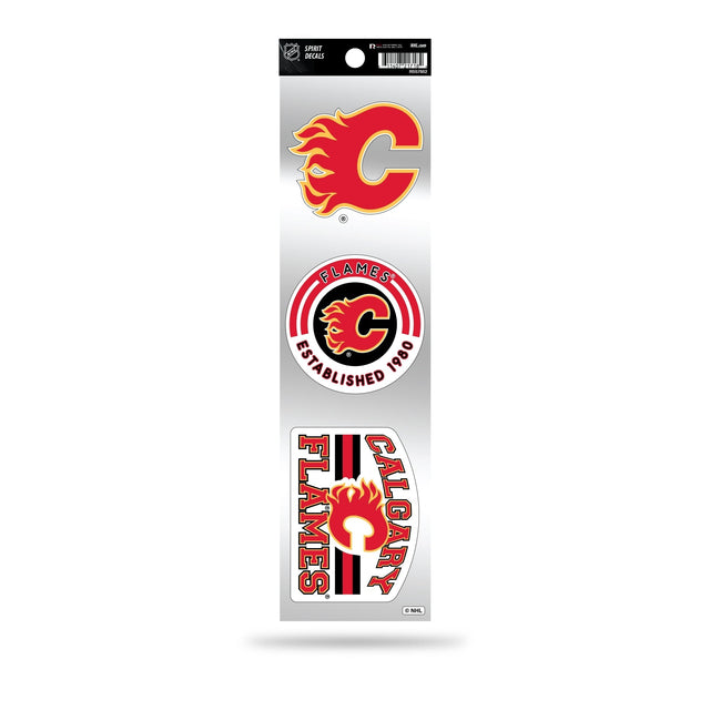 Calcomanías retro de tres piezas de Calgary Flames