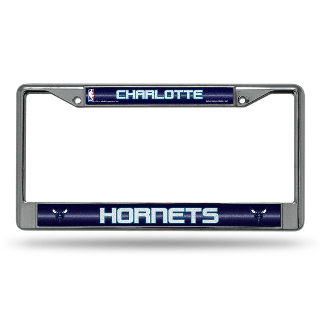 Charlotte Hornets Bling Chrome Frame