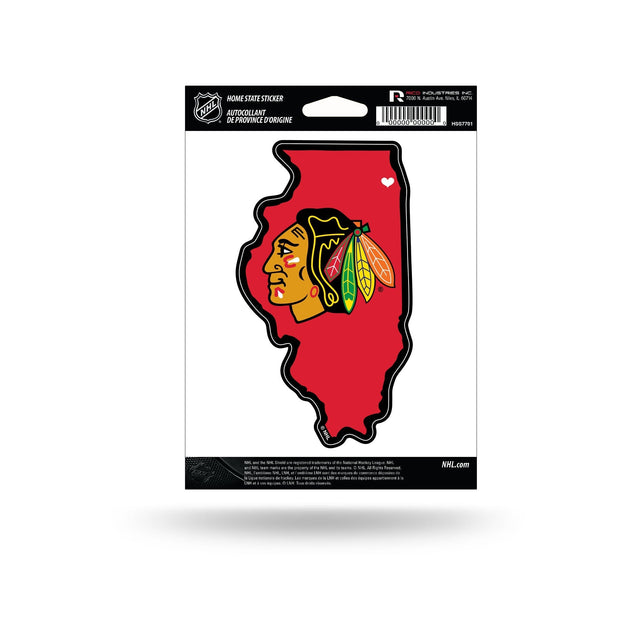 Chicago Blackhawks Home State Sticker