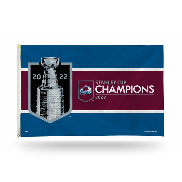 Colorado Avalanche 2022 Stanley Cup Champions Banner Flag (Domestic)