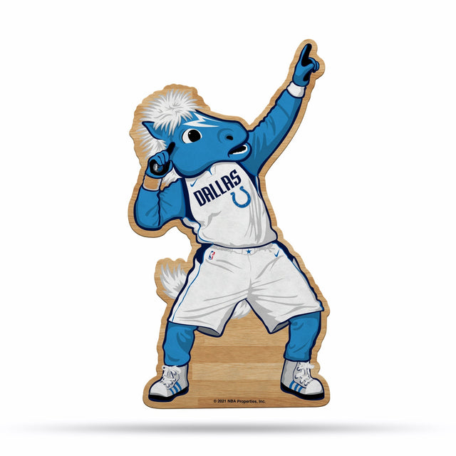 Dallas Mavericks Mascot Shape Cut Carded Pennant - Champ