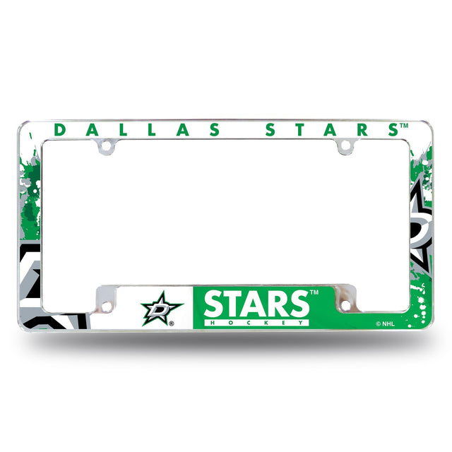 Dallas Stars All Over Chrome Frame (Bottom Oriented)