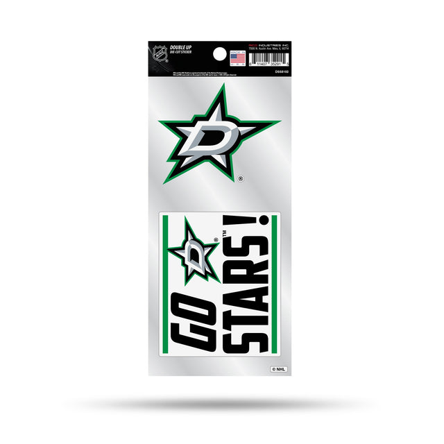 Dallas Stars Double Up Die Cut Sticker