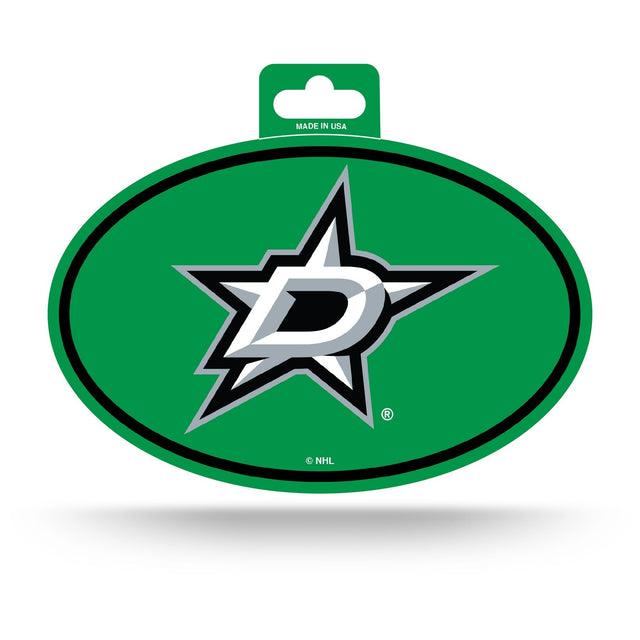 Pegatina ovalada a todo color de los Dallas Stars