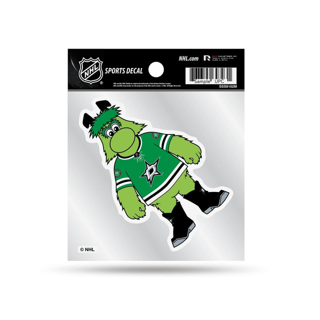 Calcomanía de mascota de los Dallas Stars de estilo pequeño (4" x 4")