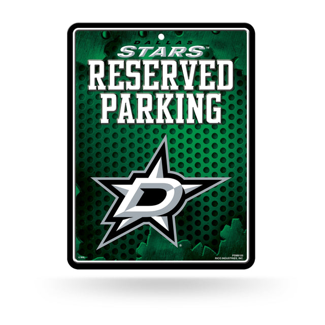 Letrero de estacionamiento de metal de Dallas Stars