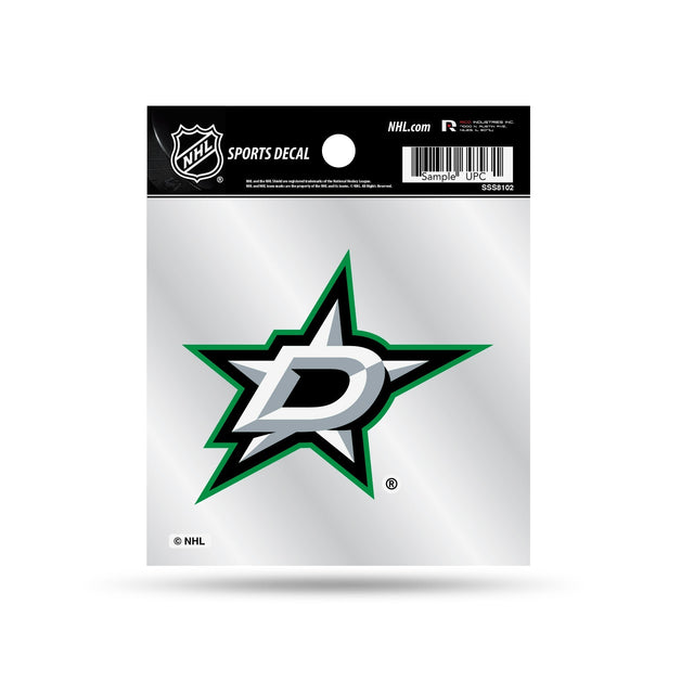 Calcomanía con el logotipo principal de los Dallas Stars, estilo pequeño, desmalezada (4" x 4")