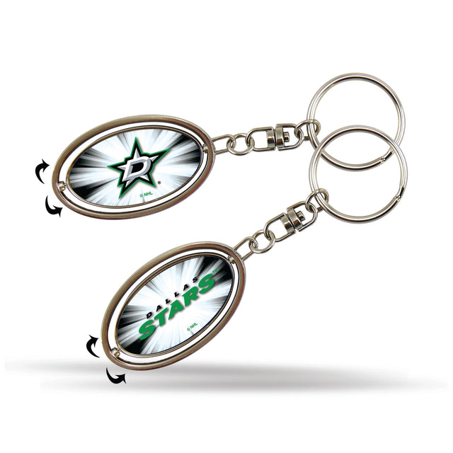 Dallas Stars Silver Spinner Keychain