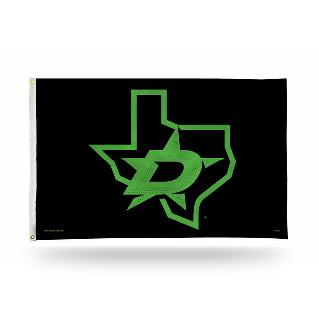 Bandera negra de la tercera camiseta de los Dallas Stars