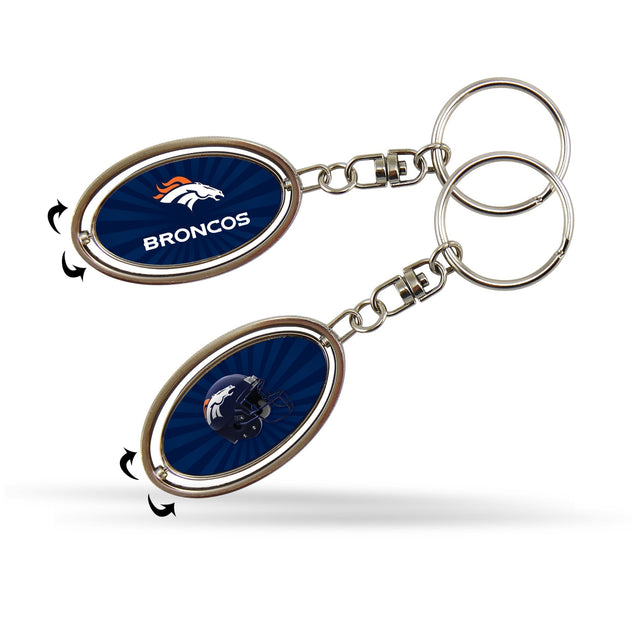 Denver Broncos Spinner Keychain