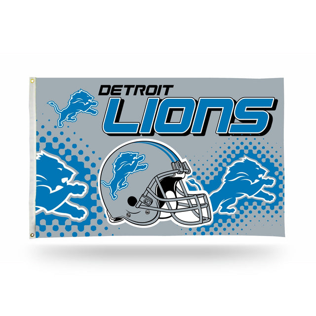 Bandera con casco de los Detroit Lions (3 x 5)