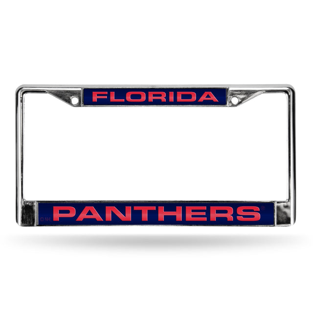 Florida Panthers Blue Laser Chrome Frame