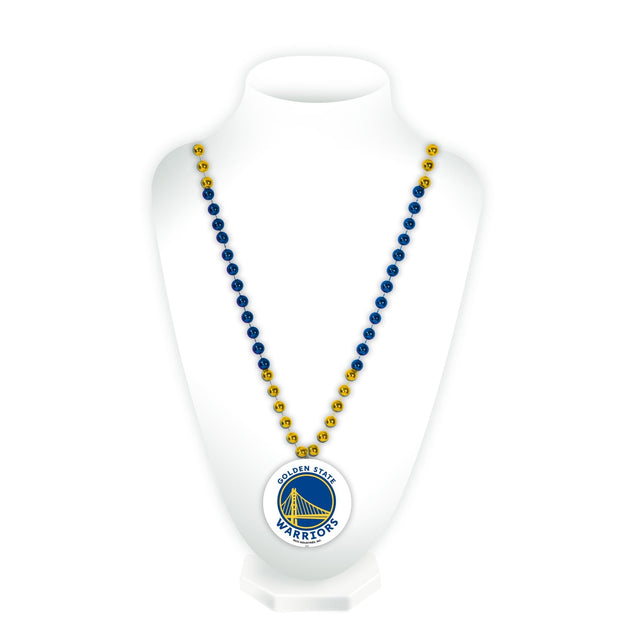 Golden State Warriors Sport Beads With Medallion