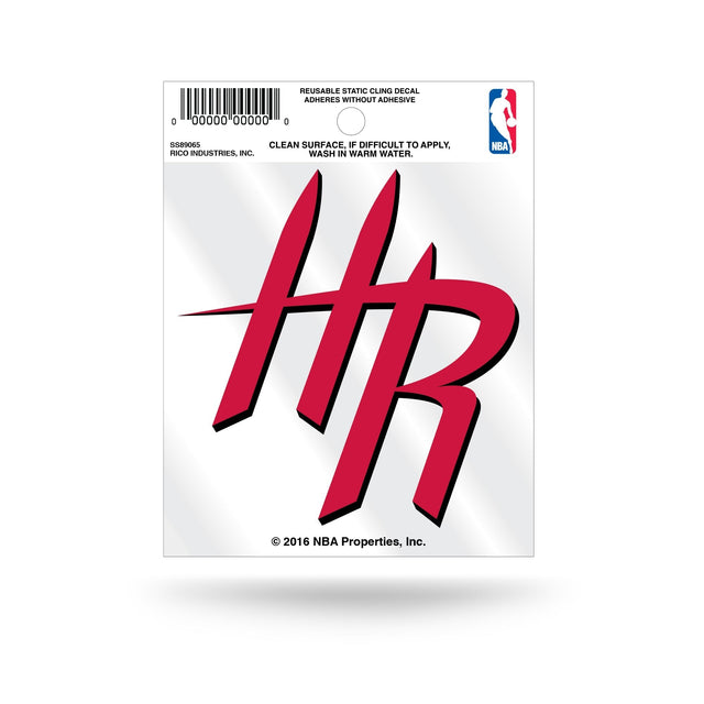 Houston Rockets Small Static Cling-Secondary