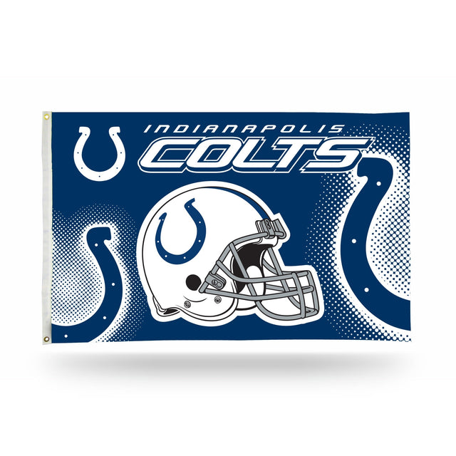 Bandera con el casco de los Indianapolis Colts (3 x 5)