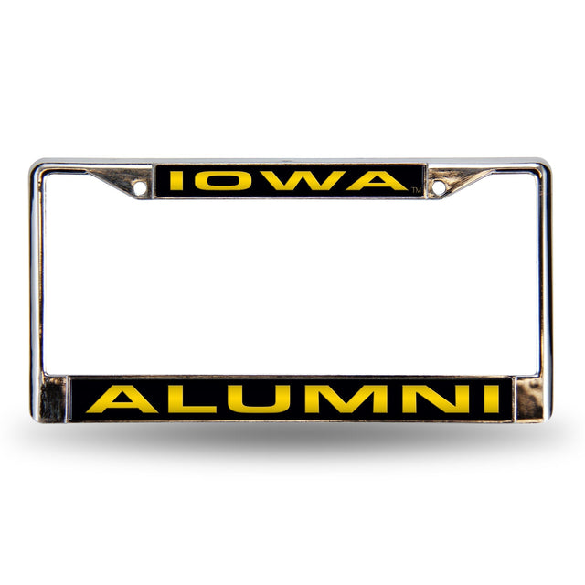 Iowa Hawkeyes Laser Chrome 12 x 6 License Plate Frame