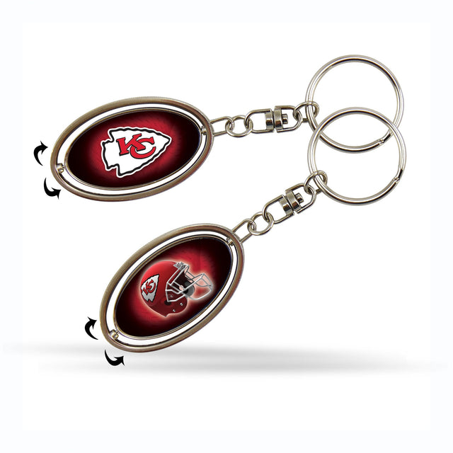 Kansas City Chiefs Spinner Keychain