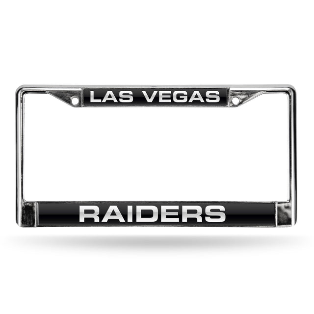 Las Vegas Raiders Laser Chrome 12 x 6 License Plate Frame