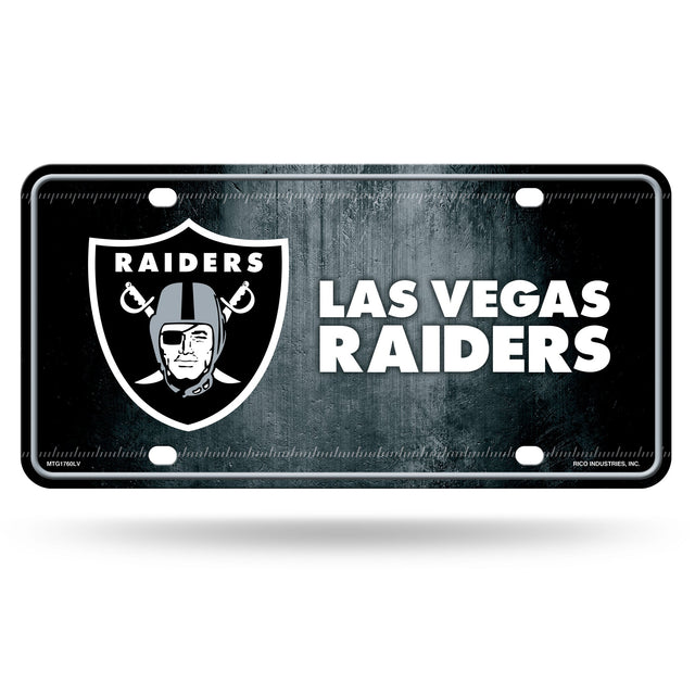 Las Vegas Raiders Metal Auto Tag