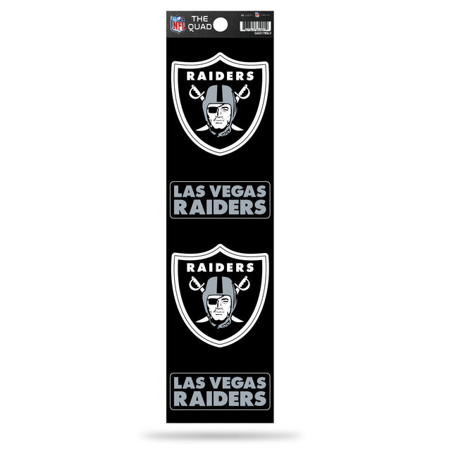 Juego de calcomanías "The Quad" de Los Vegas Raiders