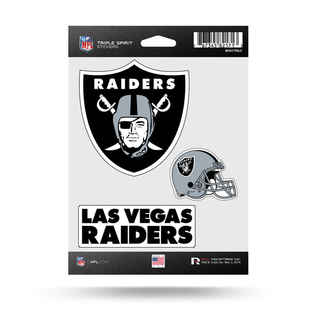 Las Vegas Raiders Triple Spirit Stickers