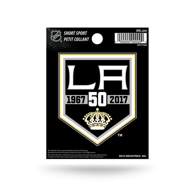 Calcomanía deportiva corta conmemorativa del 50.° aniversario de Los Angeles Kings