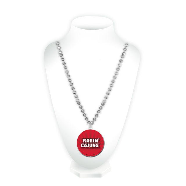 Louisiana Lafayette Ragin Cajuns Sport Beads With Medallion (Printed)