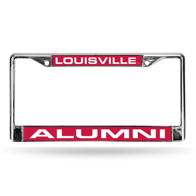 Louisville Cardinals Laser Chrome 12 x 6 License Plate Frame