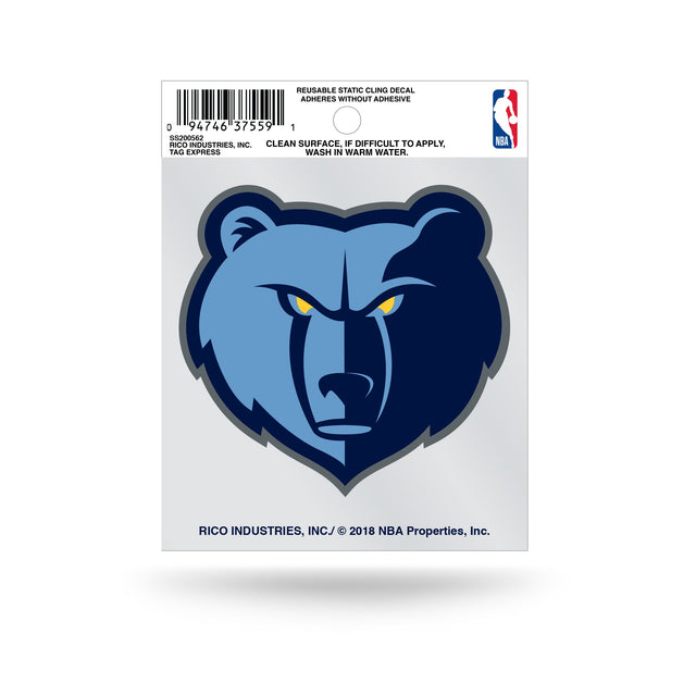 Pegatina estática pequeña de los Memphis Grizzlies