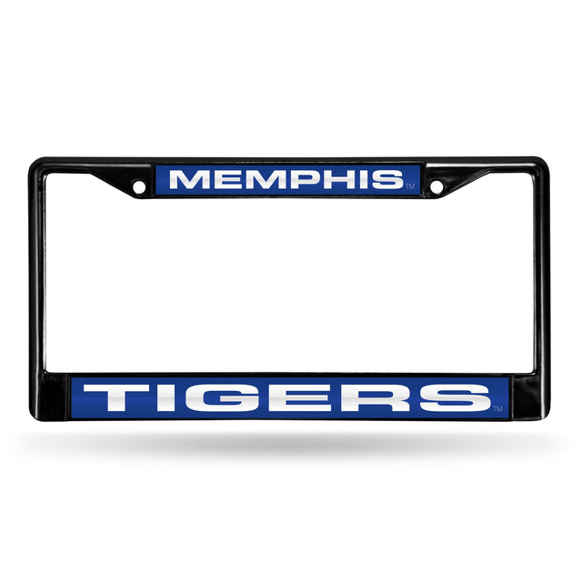 Marco para matrícula de 12 x 6 con cromo láser negro de Memphis Tigers