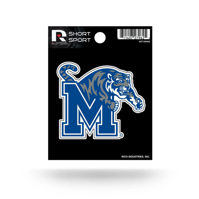 Calcomanía deportiva corta de los Memphis Tigers