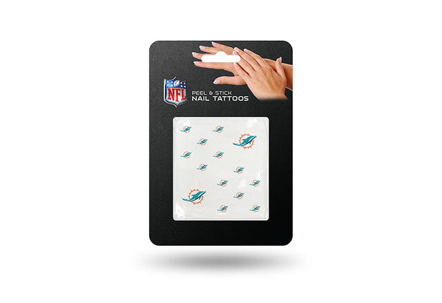 Miami Dolphins Nail Tattoos