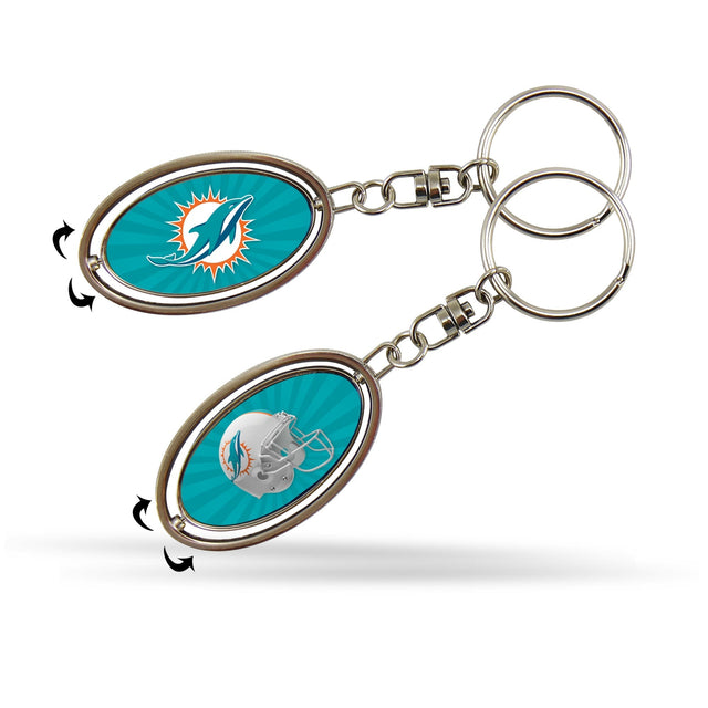 Miami Dolphins Spinner Keychain