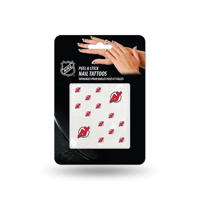 New Jersey Devils Nail Tattoos